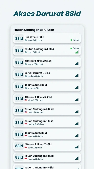 Halaman Link Alternatif 88id untuk Pengguna Android