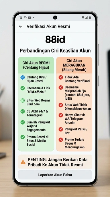 Kanal Resmi 88id untuk Pengguna Android Indonesia