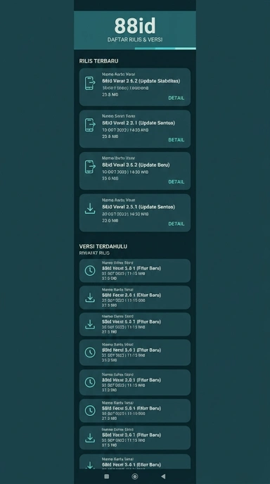 Riwayat Versi 88id: Pembaruan Terbaru untuk Pengguna Android