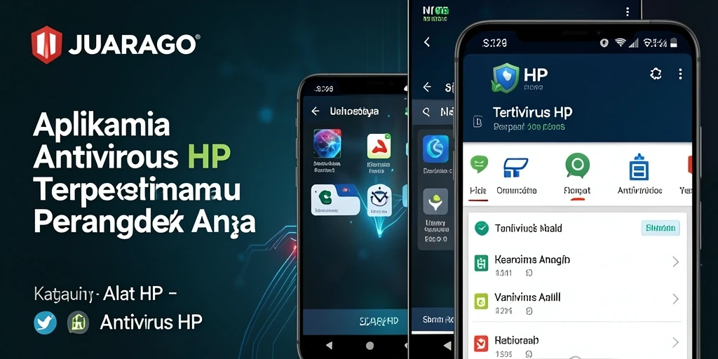Antarmuka JUARAGO yang ramah pengguna dengan fungsi antivirus yang lengkap.