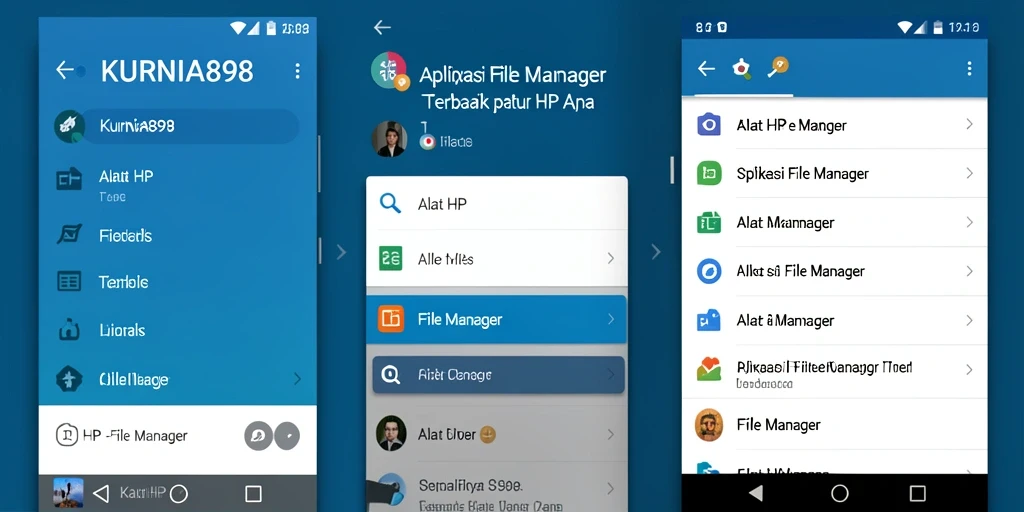 Tampilan antarmuka intuitif KURNIA898 untuk pengelolaan file.