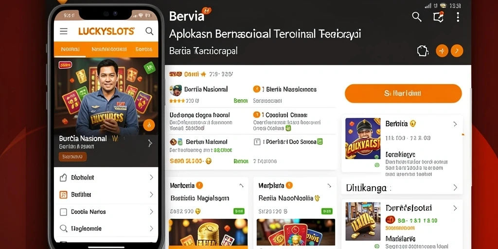 Tampilan antarmuka LUCKYSLOTS yang informatif dan menarik.