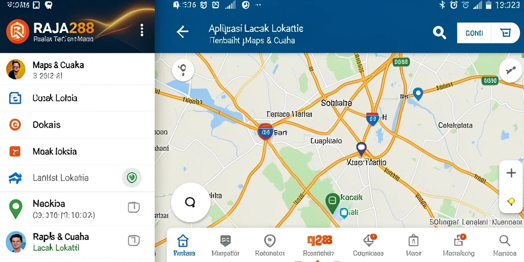 Antarmuka pengguna RAJA288 untuk pelacakan lokasi yang informatif.