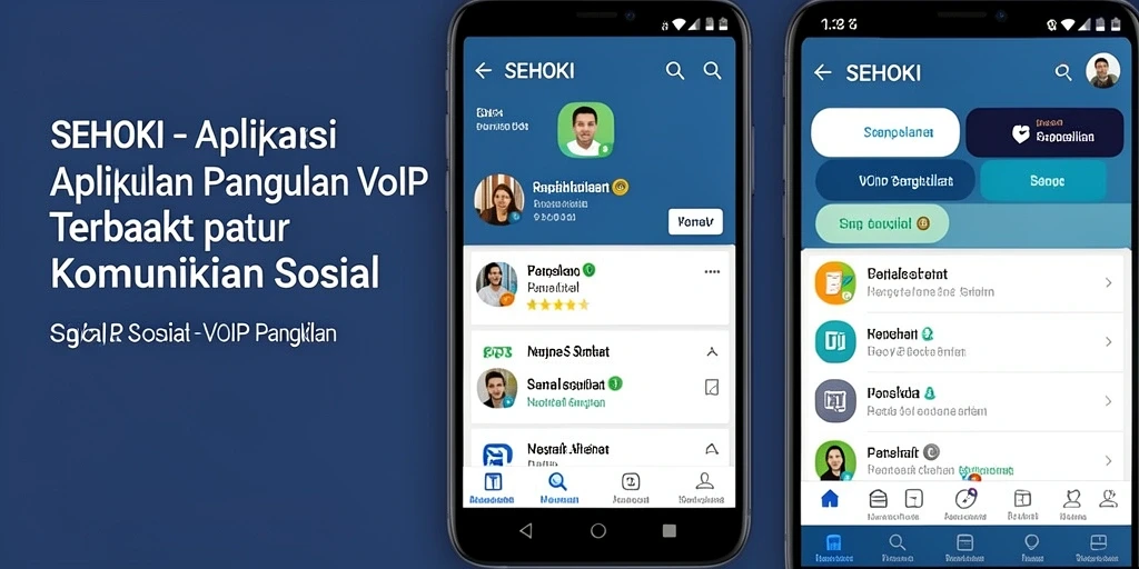 Antarmuka SEHOKI yang sederhana dan intuitif untuk VoIP Panggilan.