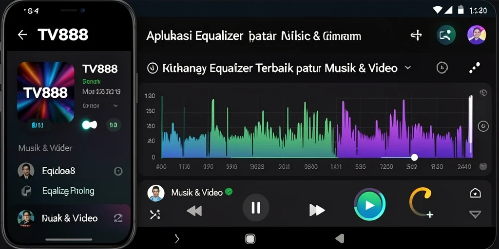 Antarmuka TV888 yang intuitif dan menarik untuk pengguna.